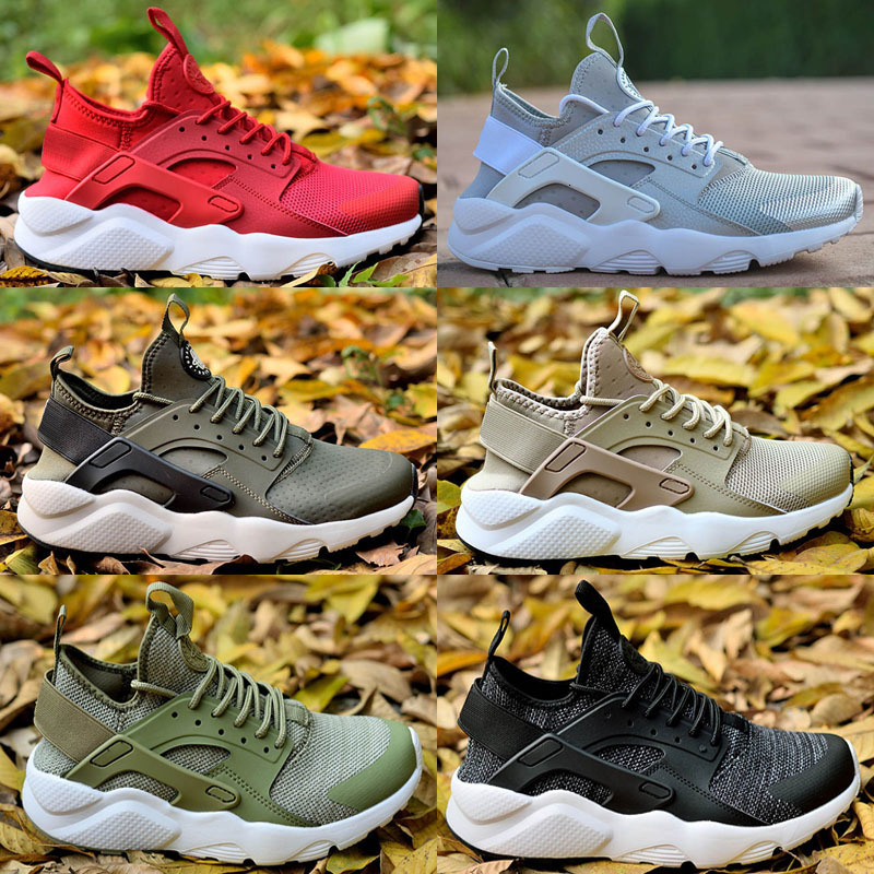 

Shoes New Huarache Run Running Ultra 4 For Men Women High Quality White Red Pink haraches Run Sport Sneakers Trainer US5.5-11