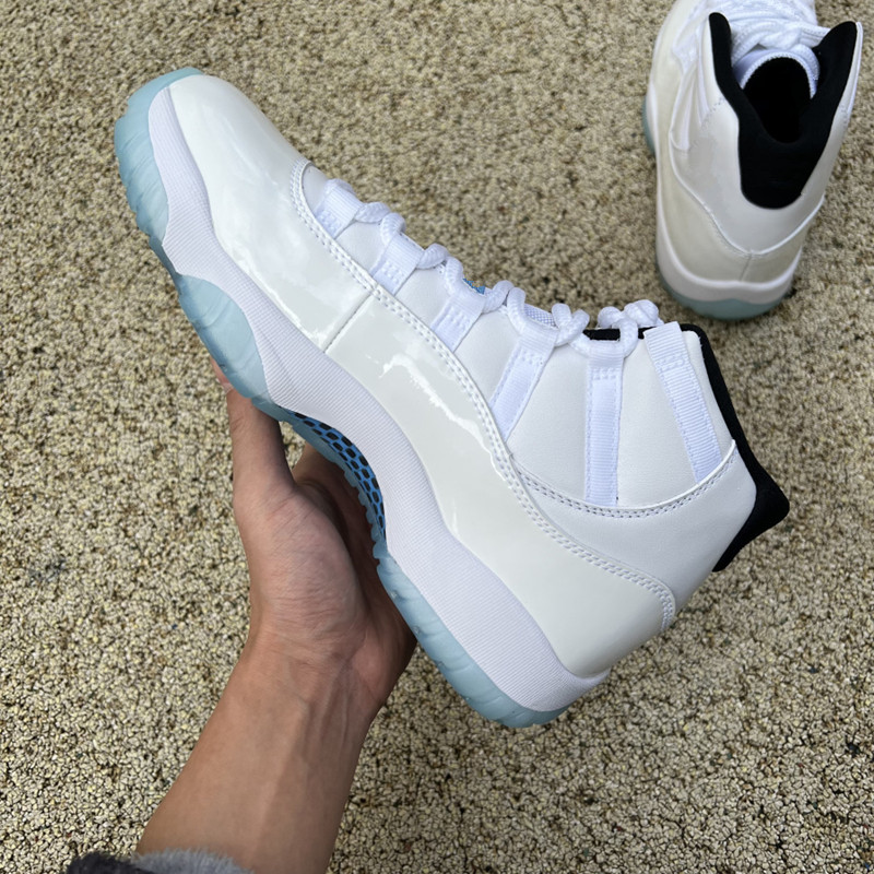 

schoenen heren jumpman 11 basketball shoes legend blue 378038 117 white black chaussures habilles pour hommes desert boots, Pay for extra lace