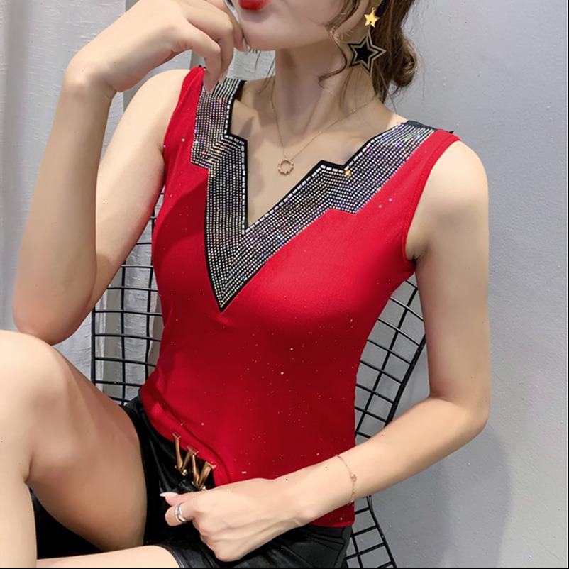 

camisetas womens mujer summer sleeveless v neck drill t shirt fashion casual lace hollow out korean mesh, White