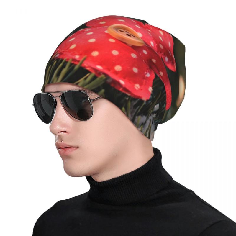 

Beanies Christmas Angel Fir Tree Decorations Deco Man's Woman Knit Hat