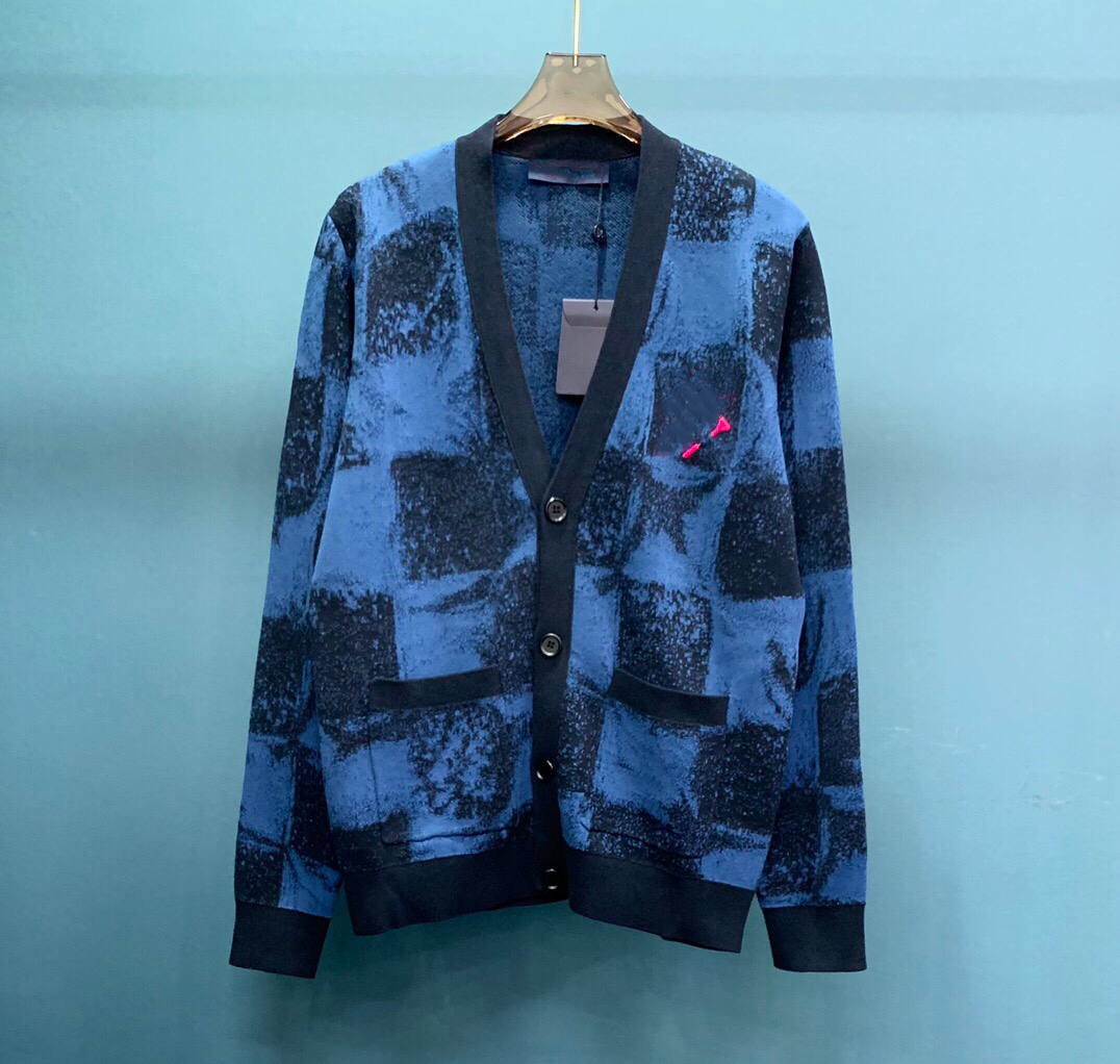 

2021 autumn winter latest casual mens womens sweaters cardigan, Blue