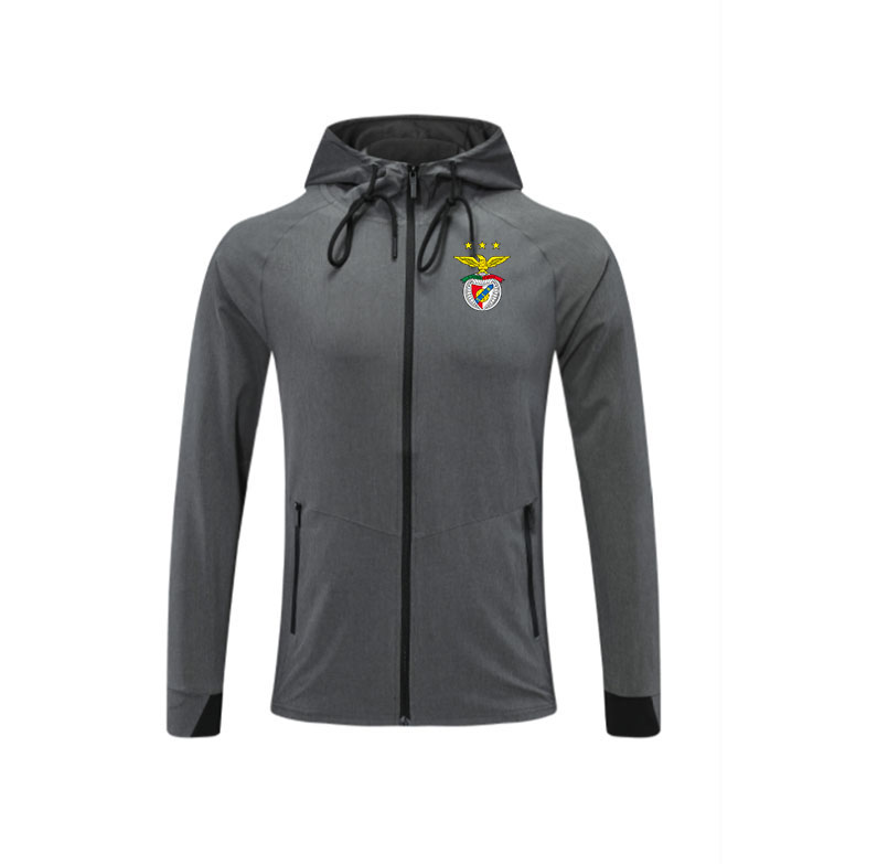 

2021 Benfica Stylish Running Sports Men's Jackets Spring Autumn Winter Zipped Hooded Fleece Jacket Men With Pocket, Black;brown