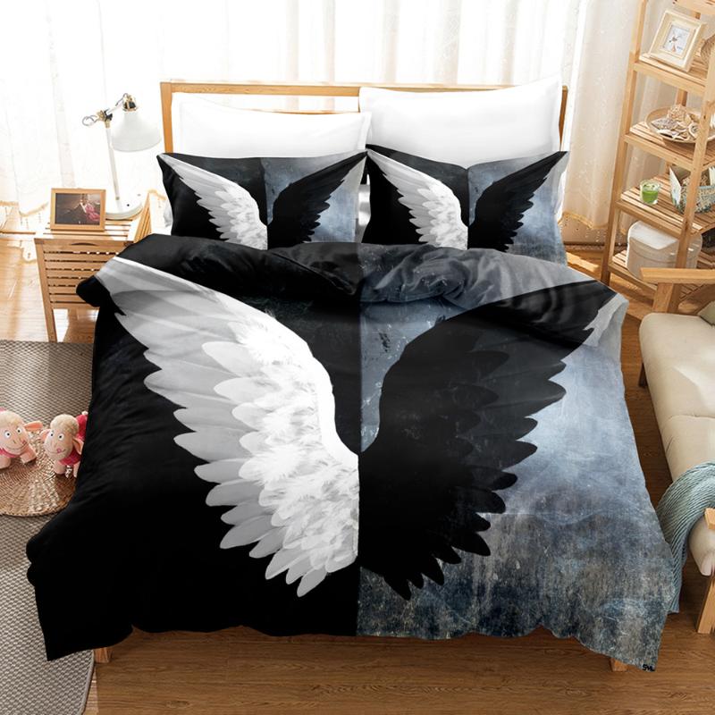 

Bedding Sets Angel Set Single Twin Full  King Size Fallen Bed Aldult Kid Bedroom Duvetcover 3D Print 005