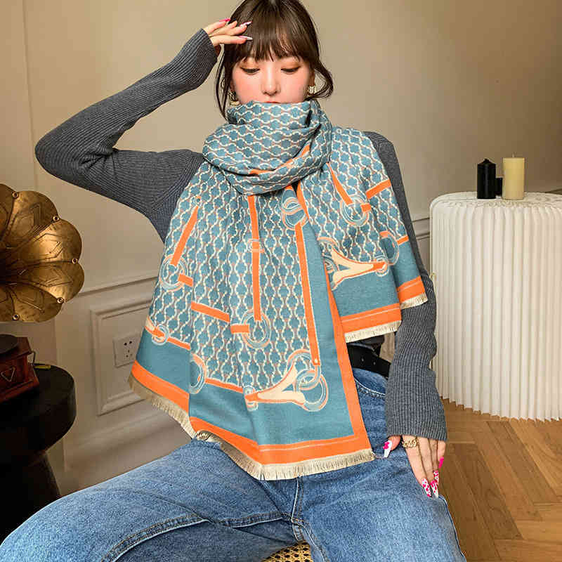 

70% OFF Design Autumn and fashion imitation cashmere scarf women's shawl tassel lengthened thickened office warmth