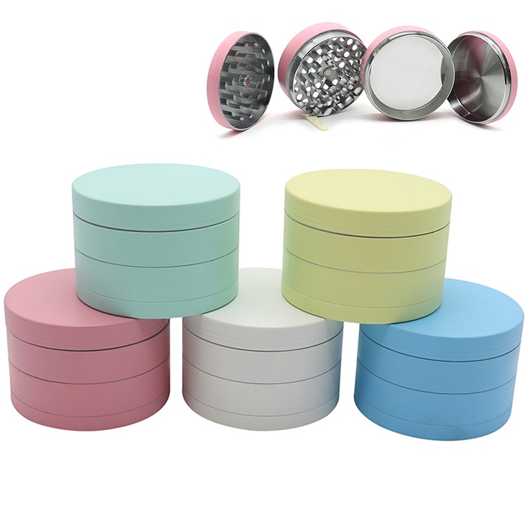 

Luminous Paint Grinding Smoking Grinder Tools Slicer 4 Layers Dia 40/50/55/63mm Zinc Alloy Herb Grinders Tobacco Spice Crusher With Pollen Scraper