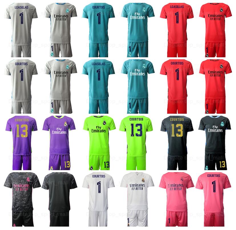 

Goalkeeper GK Soccer Real Madrid Keylor Navas Goalie Jersey Set 1 Thibaut Courtois Iker Casillas Paco Buyo Football Shirt Kits Custom Name Number, Fluorescent green