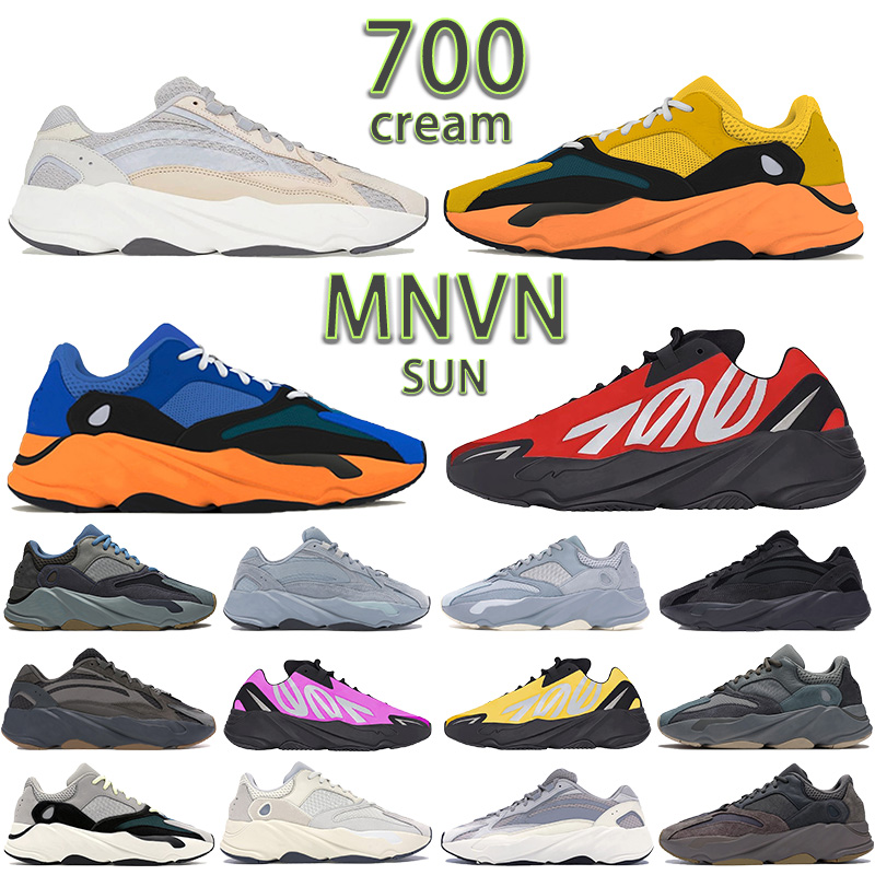 

With box Cream 700 MNVN mens running Shoes sun bright carbon blue Vanta Tie-dye orange OG Solid Grey men women Sneakers, 29 bubble wrap packaging
