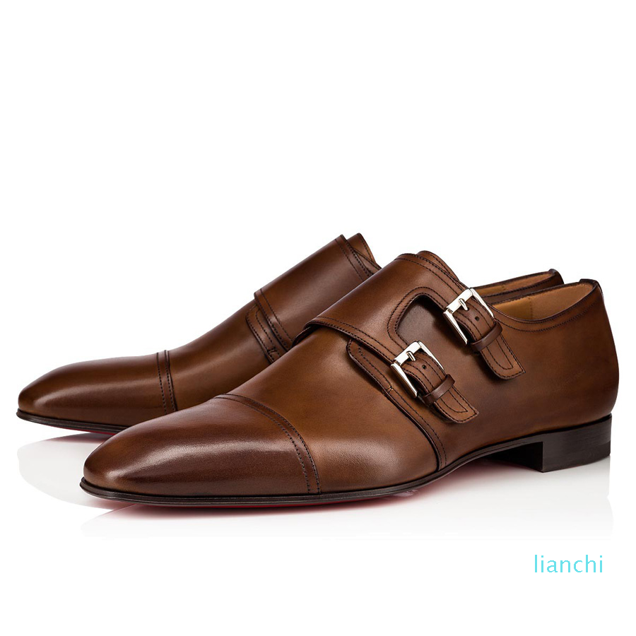 

Men Women Dress Shoes Dandelion Oxfords Popular Senior Mortimer Flats Loafer Black Brown Leather Double Buckles Designer