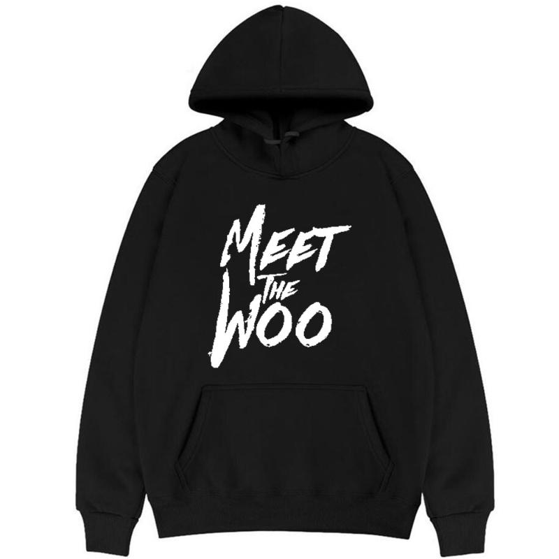 

Men' Hoodies & Sweatshirts Meet The Woo Smoke Rapper Print Streetwear Men Women Fashion Oversized Sleeve Hoodie Harajuku Tracksuits, Khaki
