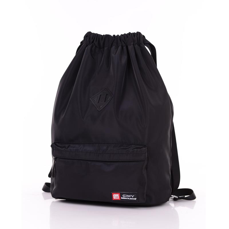 

Backpack 14-inch Drawstring Men And Women Waterproof Travel Lightweight Fitness Simple Folding Storage Sports, Beige