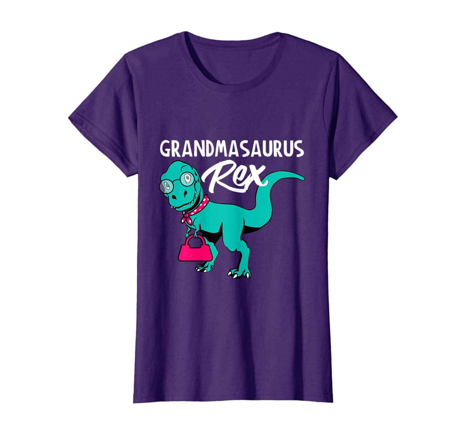 

Womens Grandmasaurus Rex T Shirt funny Dinosaur Grandma Tee, White;black