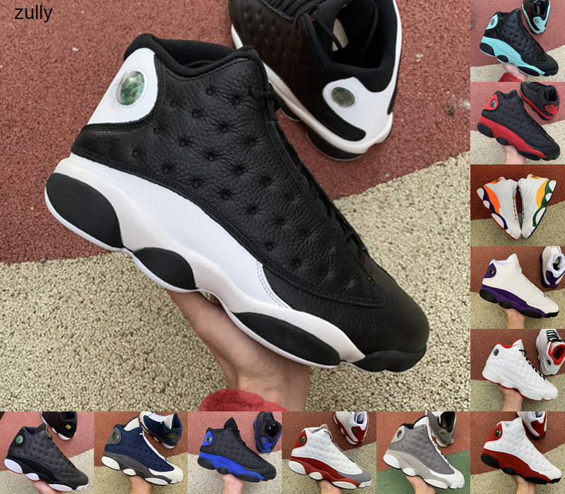 

2021 Jumpman 13 13s Basketball Shoes Mens Womens Reverse Bred Flint Lucky Green Soar Playground Lakers Court Purple Designer Sports Sneakers