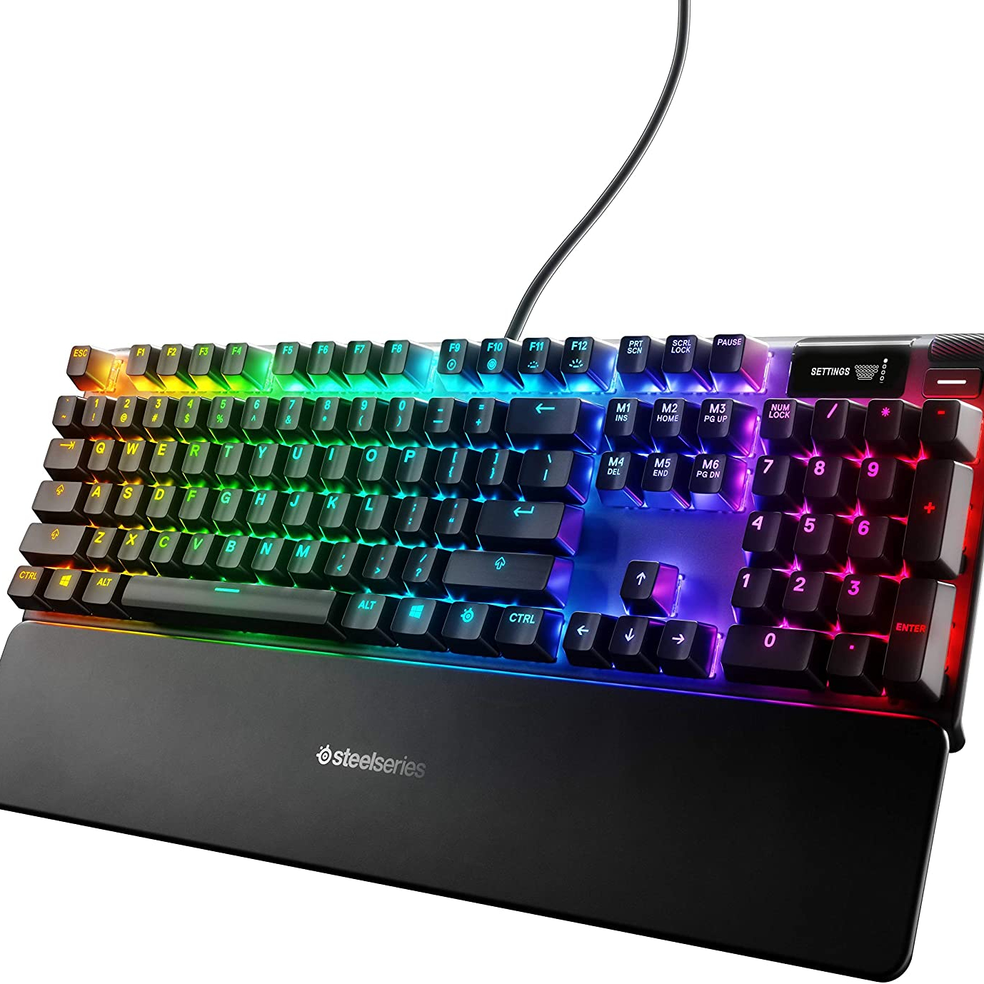 

Apex Pro Mechanical Gaming Keyboard Adjustable Drive Switch OLED Smart Display RGB Backlight