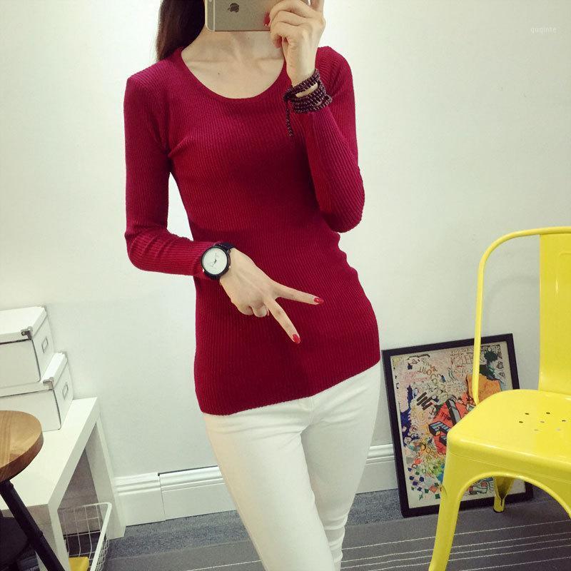 

Women's Sweaters Bachash O-neck Sweater 2021 High Quality Slim Knit Thermal Thin Pullover Multicolor Women, Black