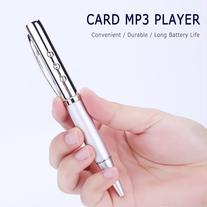 

Digital Voice Recorder MP3 Player English Listening Exercise Music Pen With Earphone Design Plug-in Card Sound High Quality For Study