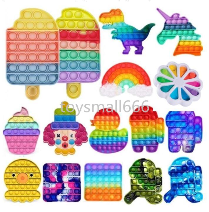 

Rainbow Push Bubble Fidget Sensory Toy Stress Reliever Stress Relief Toys Anxiety Relief Toys