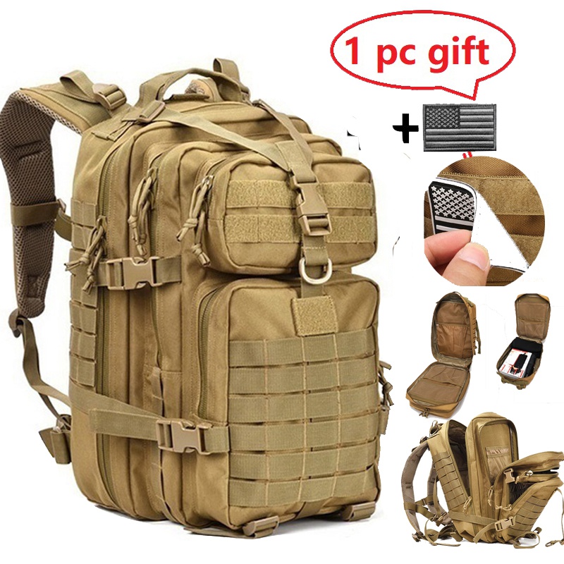 

30L/50L 1000D Nylon Waterproof Backpack Outdoor Military Rucksacks Tactical Sports Camping Hiking Trekking Fishing Hunting Bag, Acu grey(30l)