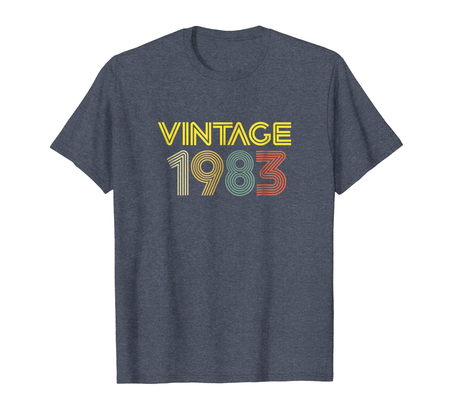 

vintage 1983 t shirt year 1983 original genuine classic, White;black