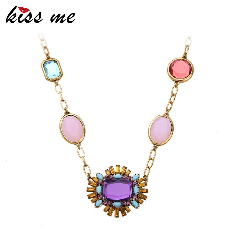 

Brand Multicolor Geometric Statement Necklace Design Summer Jewelry Choker Chokers