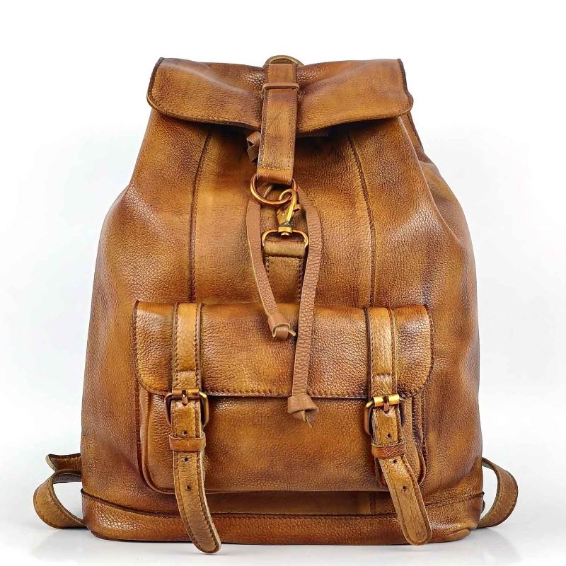 

Backpack Timeless Classical Vintage Veg-tanned Genuine Leather Free, Brown