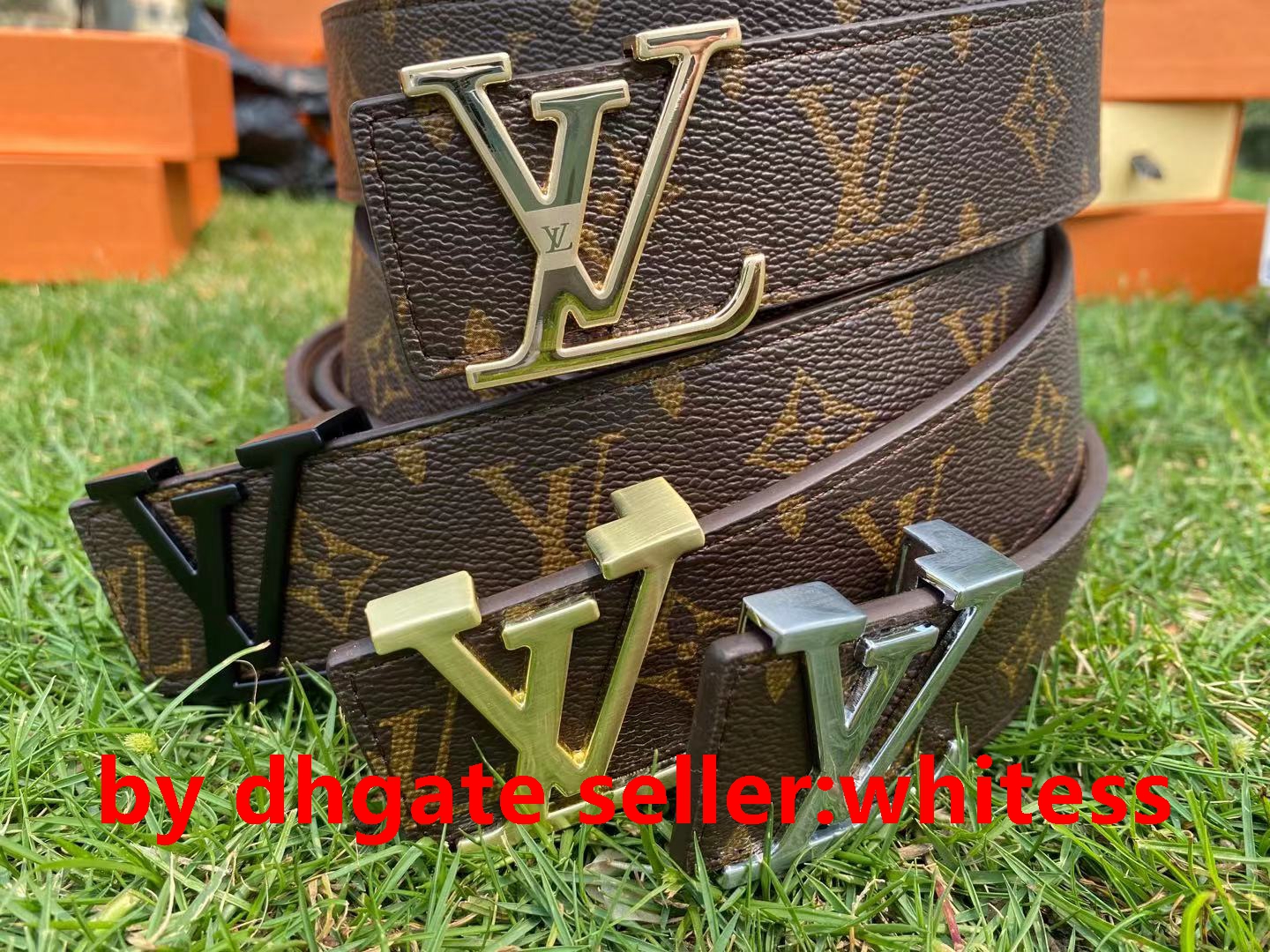 

Gold silver multi - style37 hardware belts with dust bags wallet for men and women lv retail wholesale welcome old customers louis v, Black;brown
