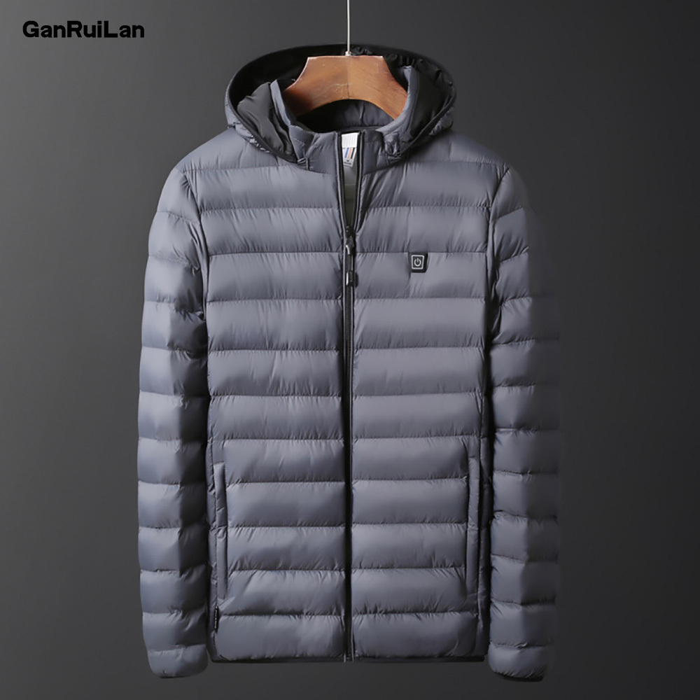 

Heated Jackets USB Men's Women's Winter Outdoor Electric Heating Jackets Warm Sprots Thermal Coat Clothing Heatable Vest B0876 210518, Black color