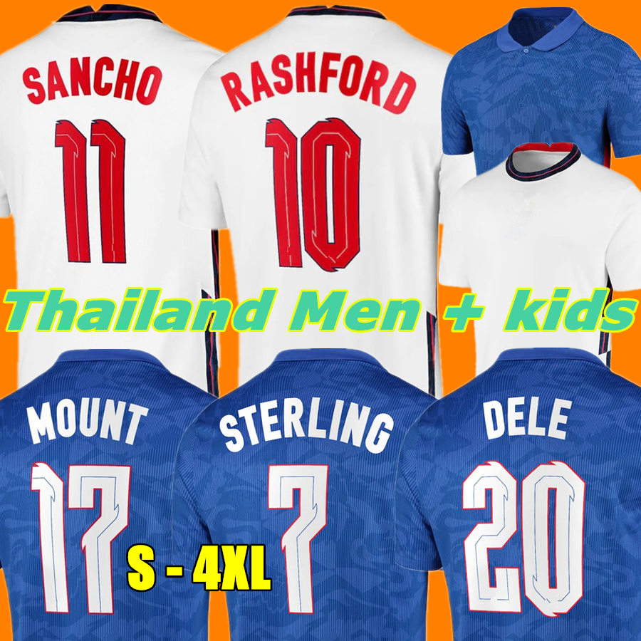 

2021 MOUNT soccer jerseys ENGLAND KANE RASHFORD VARDY STERLING STURRIDGE SANCHO jersey 2022 Adult men women + kids kit football shirt, Black;yellow