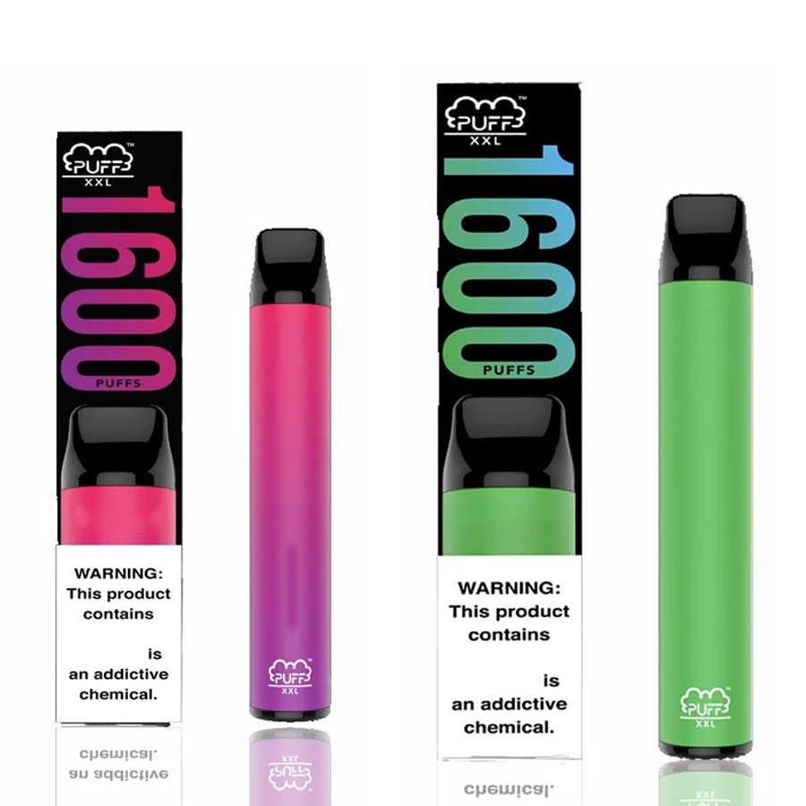 

Puff XXL Disposable Vapes Electronic Cigarette 1600 Puffs Vape Device 1000mah 6.5ml Pod 43+ Colors Available E Cigs VS Elfbar
