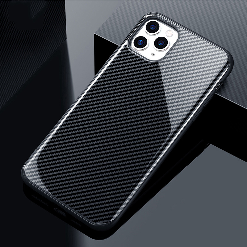 

Shockproof Carbon Fibre phone Cases for apple iphone 12mini 12 11 pro max XS XR X 7 8 plus SE2 Full 11Pro Protective Anti-Knock Back Cover