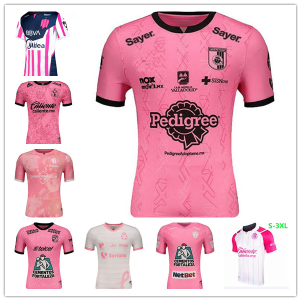 

2021 2022 MX liga Club Pink Special Edition Soccer Jerseys Monterrey Pachuca UNAM LEON NAUL Chivas Santos Tijuana Alates kit Camisas de Futebol Football Shirts