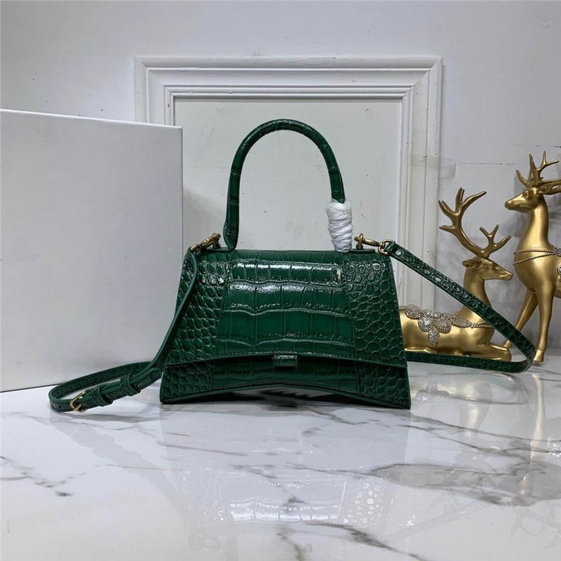 

Casual Womens Month Leather Genuine Crossbody Hourglass Bags Hardware Fashion Bag Purse Women 2021 Wallet Half Coin Pouch Plain Handbag Esfs