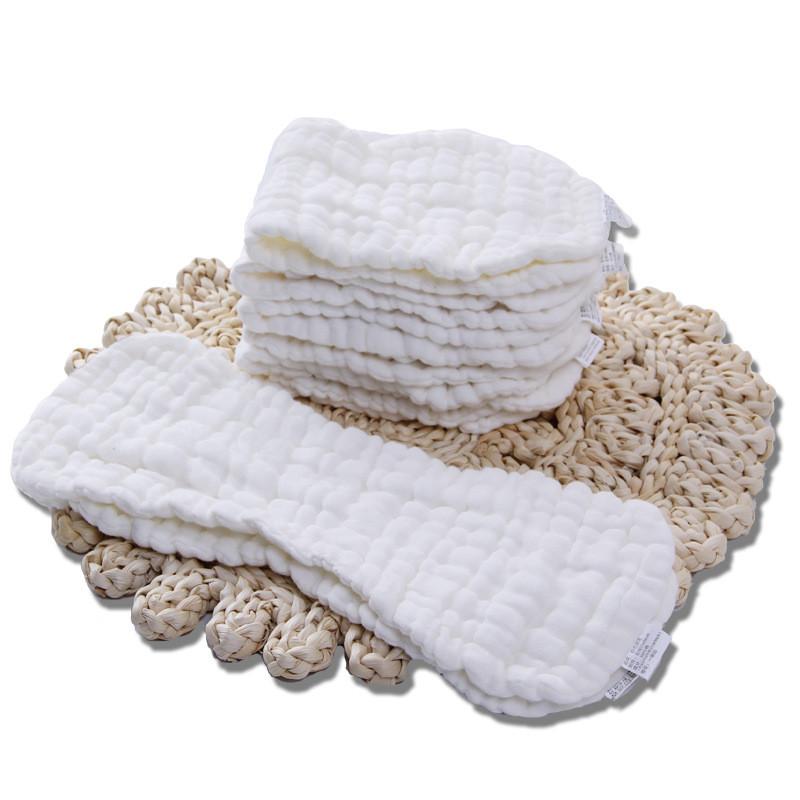 

Cloth Diapers Baby 12 Layer Reusable Born Inserts 100% Eco-friendly Cotton Washable Care Products Elastic Liners Nappies