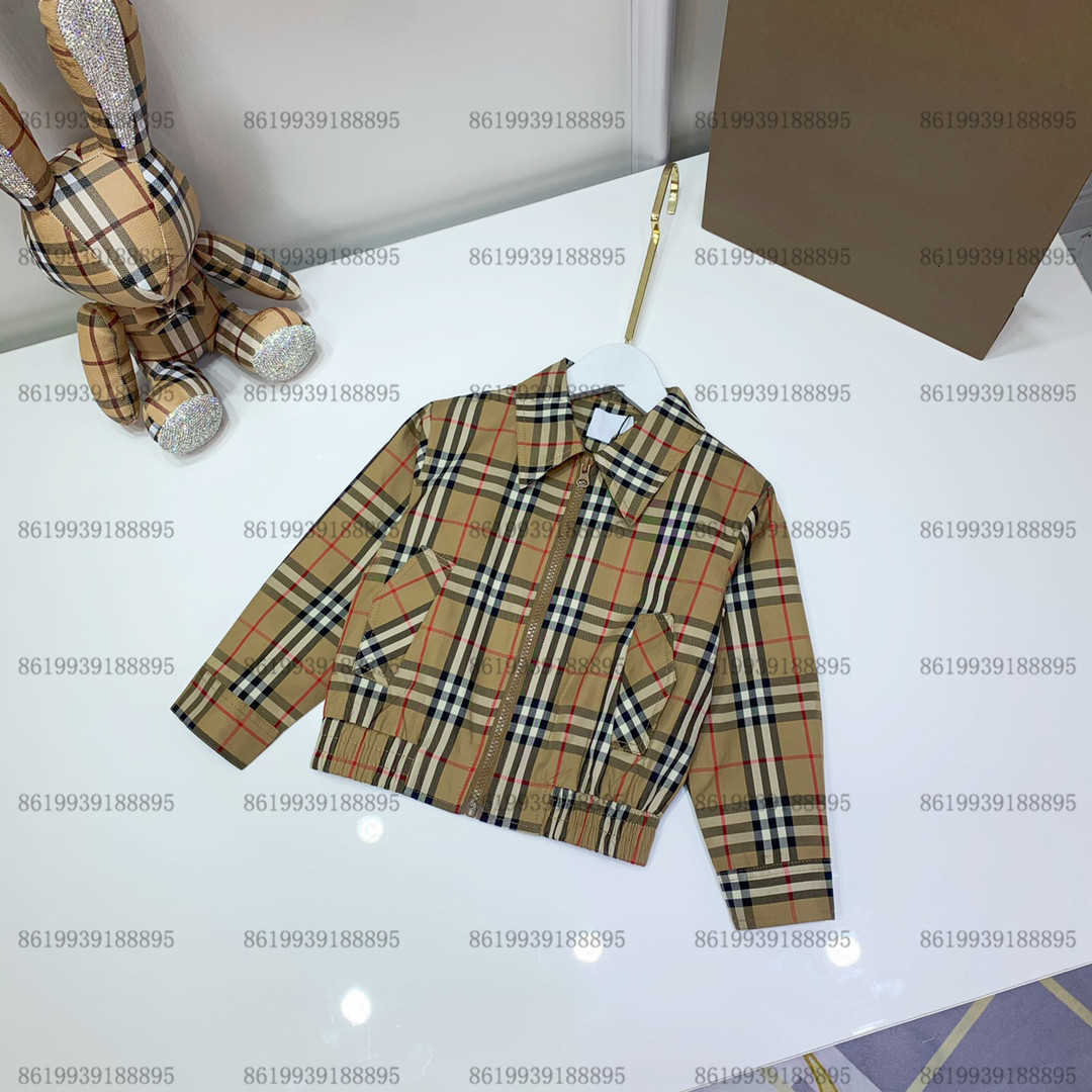 

brand designer baby kids jackets childrens autumn coat design outwear long sleeve wear size 100-150, Blue;gray