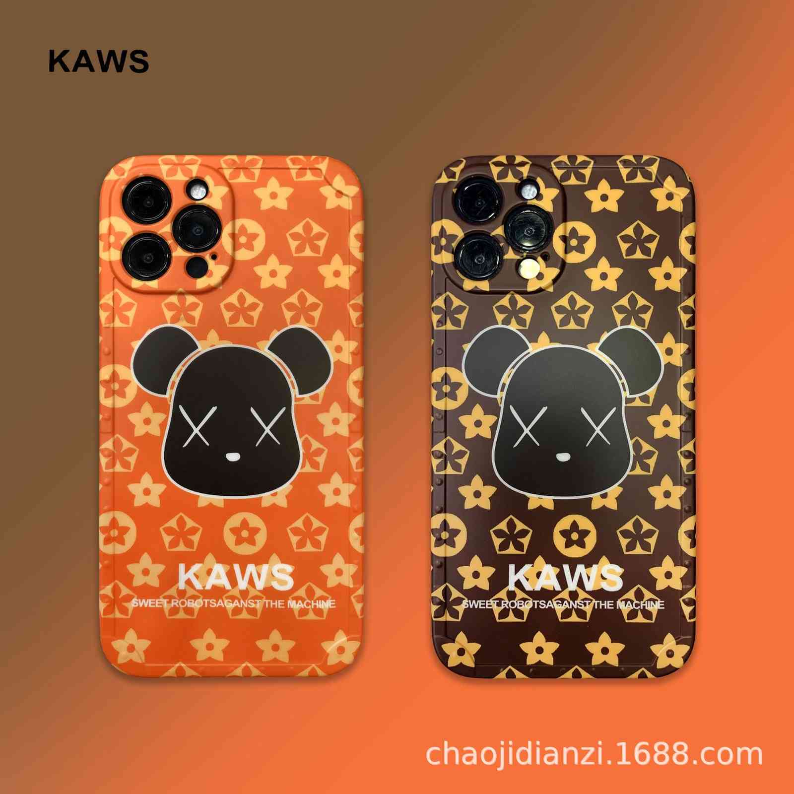 

Fashion brand old flower violent bear for iPhone 12 promax case 8p soft XR Apple 11 personality xsmax7Y28