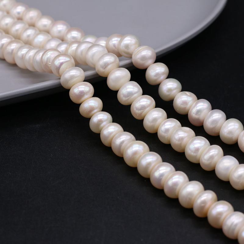 

Other Natural Freshwater Pearl White Four-sided Light Beads Crafts For Jewelry MakingDIY Necklace Bracelet Accessories Charm Gift 36CM