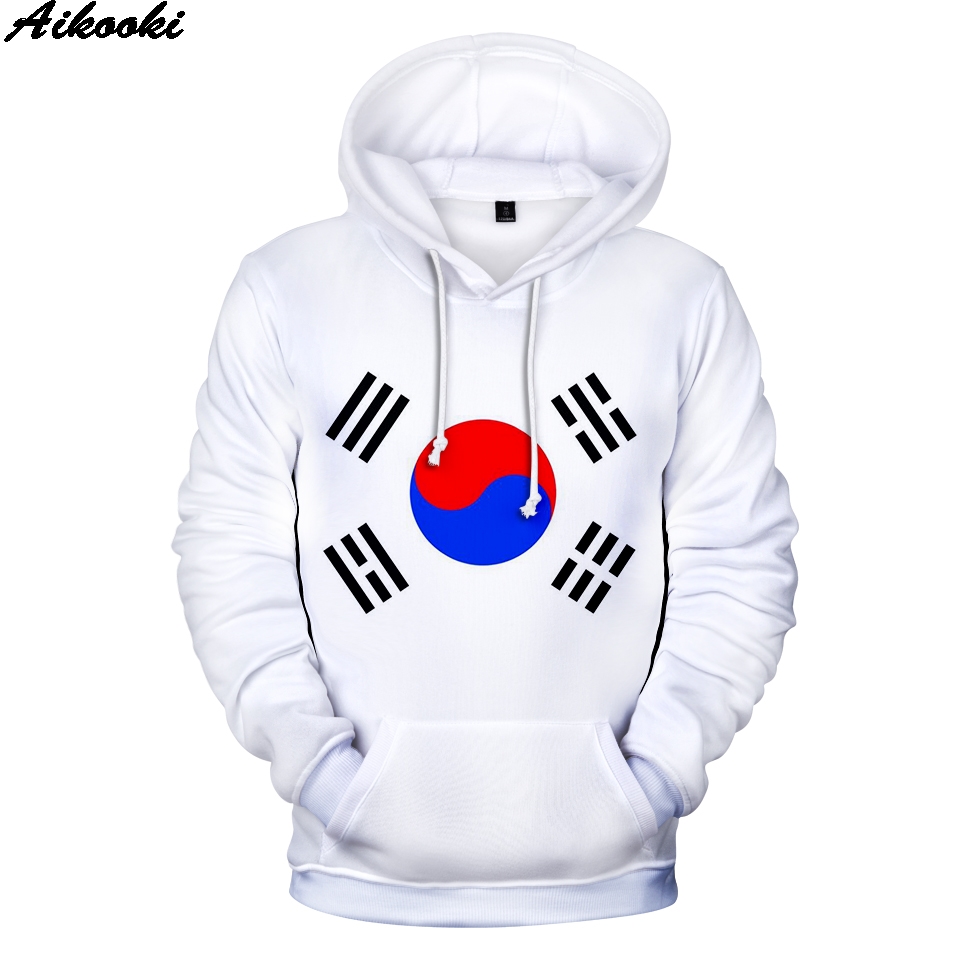 

South Korea Flag 3D Hoodies Men Women Casual Hoodie Harajuku Personality Sweatshirt Germany/Brazil National Flag Fashion Hoodies, 001