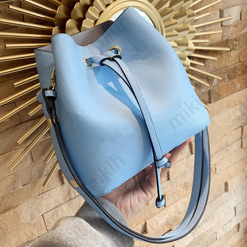 

High quality ladies drawstring bag fashion lady bags solid color classic letter logo mini 20cm top womens handbag purse, Customize