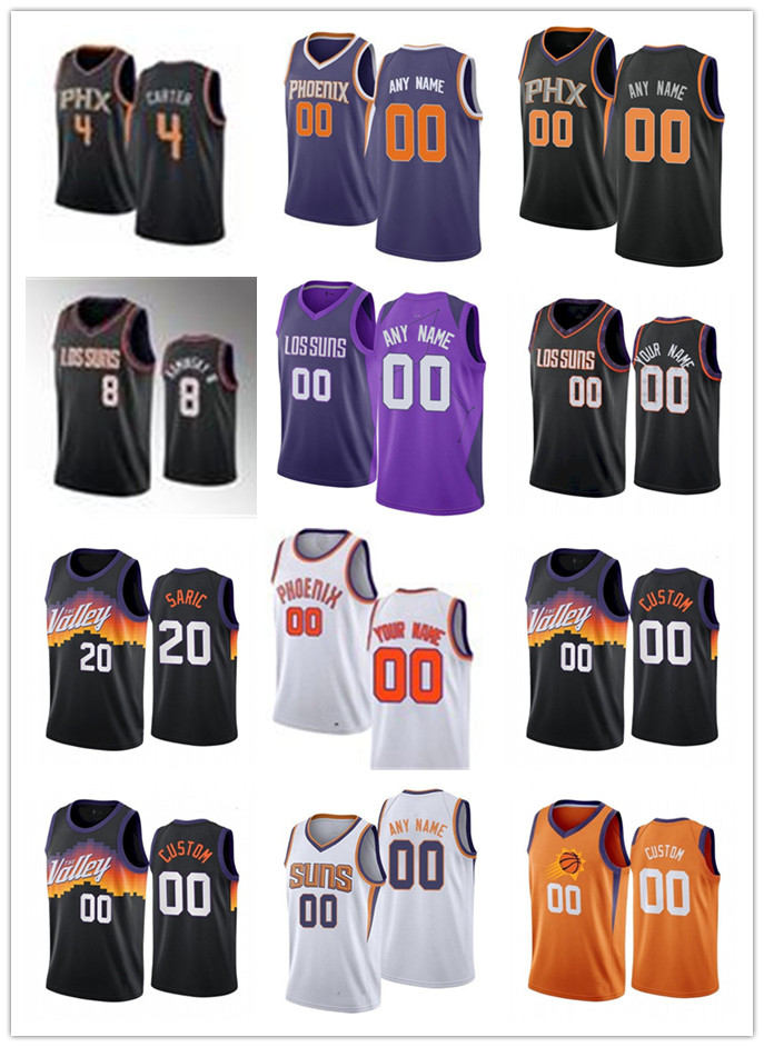 

Mens Womens Youth 8 Frank Kaminsky 2 Langston Galloway 4 Jevon Carter 20 Dario Saric Custom Black white purple Basketball Jerseys, Colour