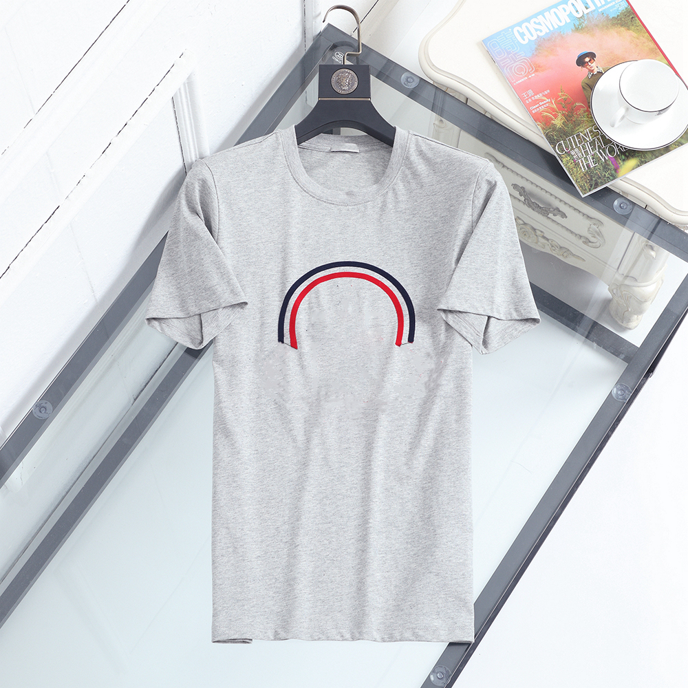 

monclair fashion mens t shirt pure cotton designer high-quality breathable top, White;black