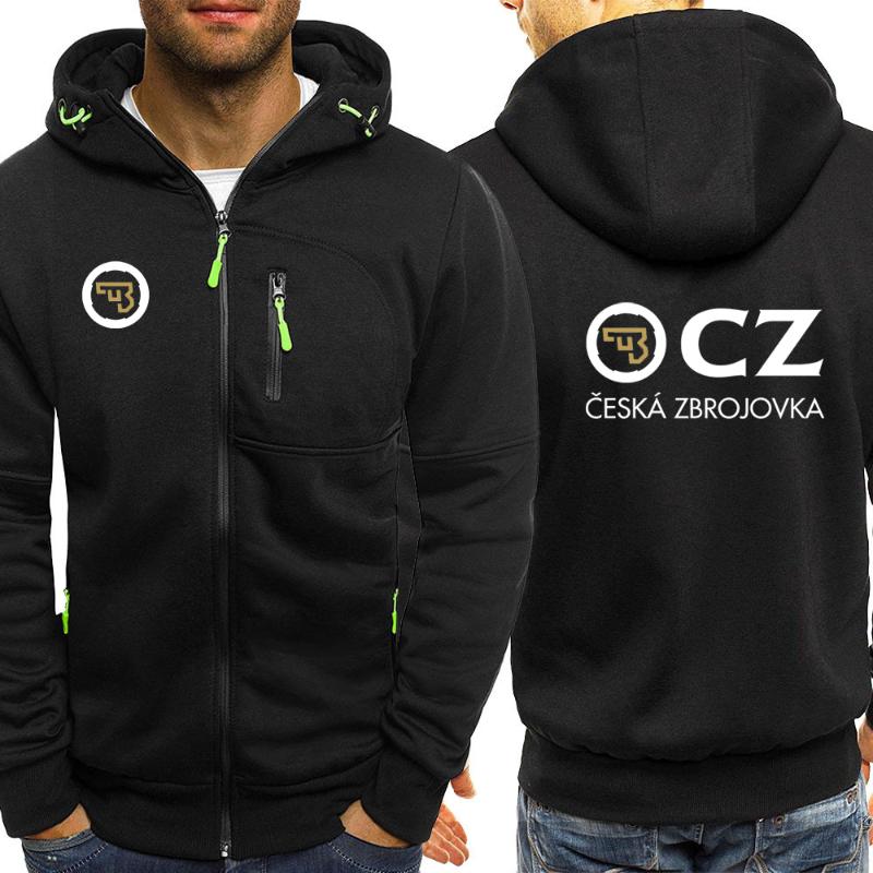 

Men' Jackets 2021 CZ Ceska Zbrojovka Czech Firearms Autumn Mens Hoodies Slim Fit Sweatshirt Outwear Warm Jacket Zip Up Casual Coat Print To, Beige