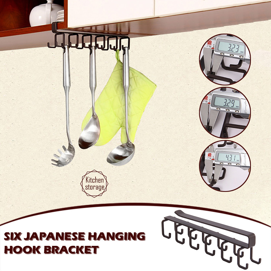 Type of free-seamless suspension hook hook-hanger glass holder cabinet-type clip-hanger for kitchen wall cabinets, closet partitions-image-693533196
