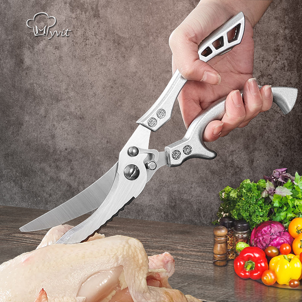 

Kitchen Chicken Bone Scissors Chicken Duck Fish Cutter Shears Stainess Stee Scissors Scae Cean Cook Scissors Knife
