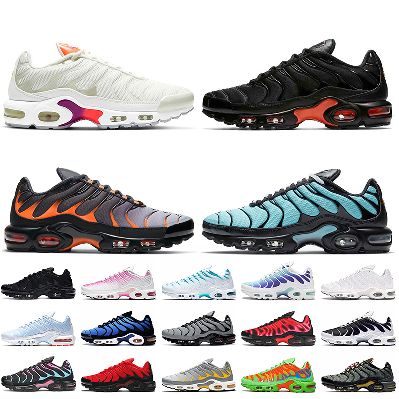 

Mens Shoes Big Size 46 Womens Sports Sneakers Tns Plus Tn White Off Black Orange Grey Aqua Silve Pink Fade Blue Fury Trainers, #13 40-46 grey black