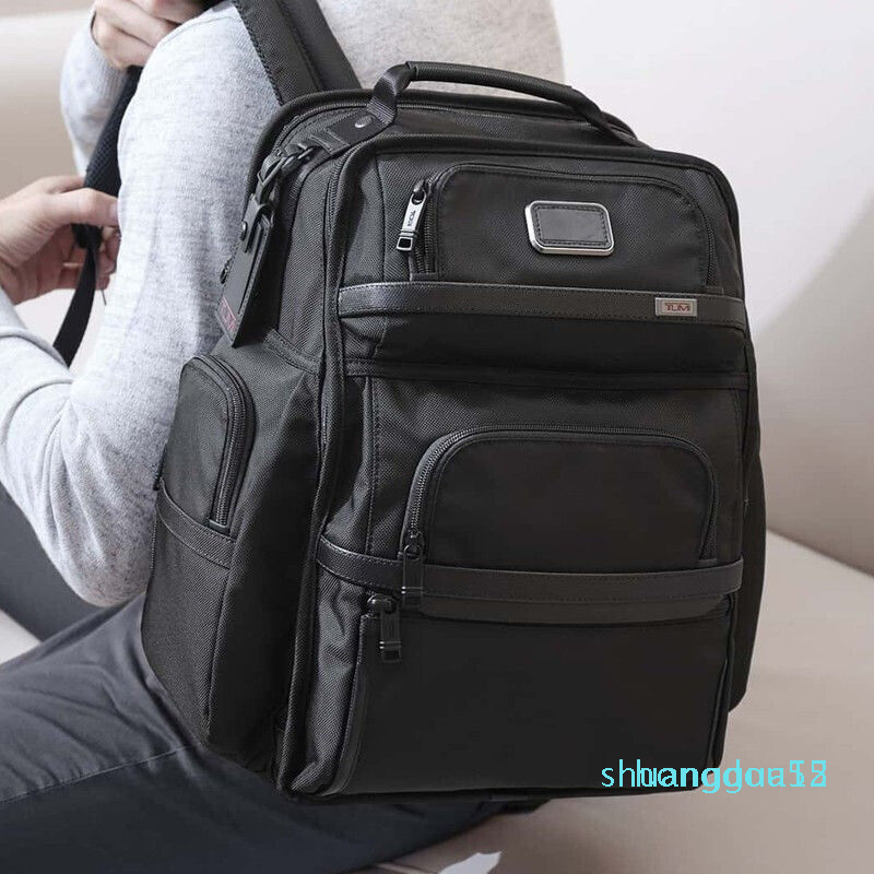 

Tumi tumin alpha 3 Series ballistic nylon men's black business backpack computer bag backpack, Navy blue
