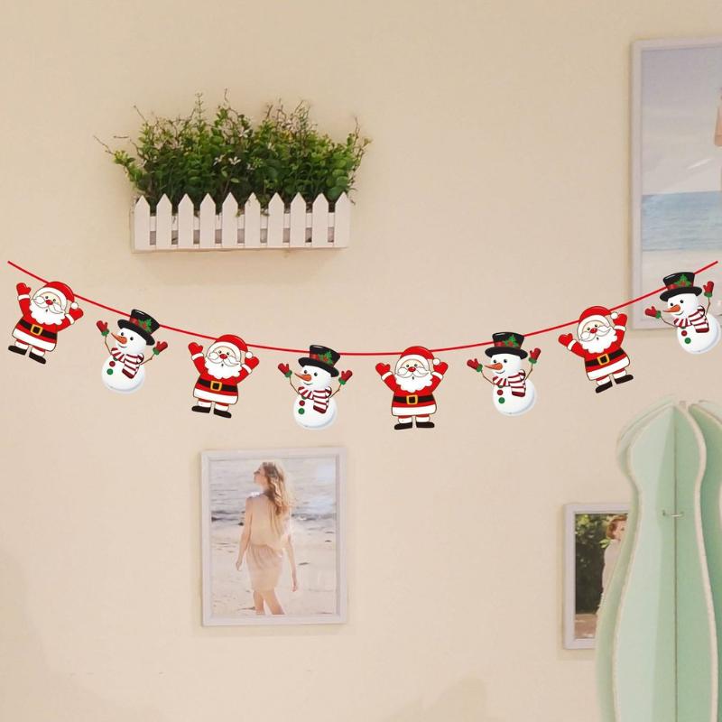 

Christmas Decorations 2021 Wall Hanging Drop Ornaments Banner