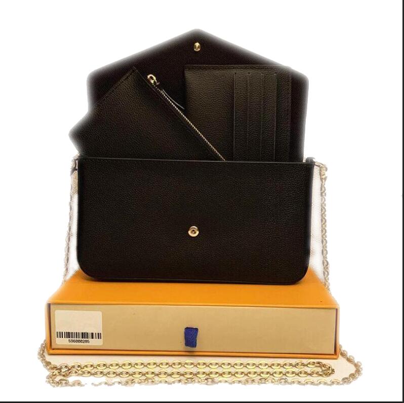 

Special offer Classic New 2021 handbag Bag Women embossing Leather Handbags Womens Shoulder Clutch Messenger Shoulder Bag with box, Embossing black