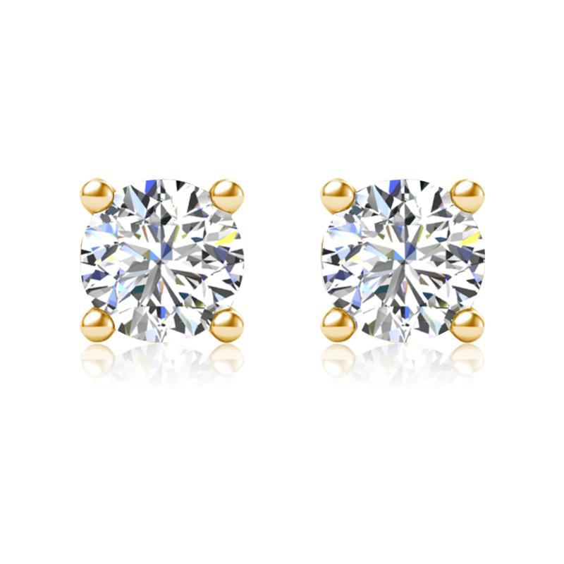 

Stud Szjinao 0.3/0.5/0.6/1.2ct Moissanite Earrings For Women 925 Sterling Silver 14K Gold Plated Diamond Fine Jewelry