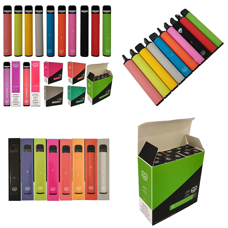 

Fashion Men Women Puff Bars Plus Disposable Vape Pen 800 Puffs cigarettes 550mAh Battery Vapor Pod E Electronic Cigarette