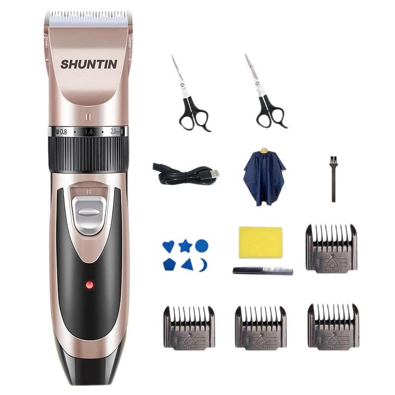 

Professional Hair Clippers Adjustable Electric Cordless Low Noise Mens Barber Salon Trimmer Haircut Machine