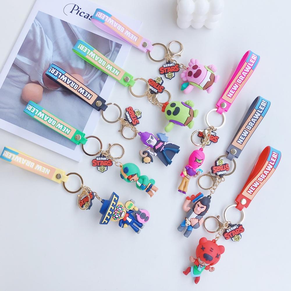 

New Cartoon Figure Keychain Creative Cute Animal Cosplay Keychains Car Bag Pendant Keyring Accessories Girl Boy Toy Gift